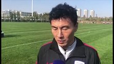 谈及天海最后三轮比赛 李玮峰表示能做的唯有竭尽全力