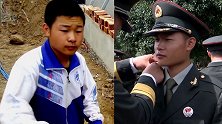 工地收到通知书的搬砖男孩毕业了：从青年学子成长为一名军官