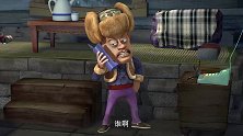 熊出没：外面寒风刺骨，光头强在家烤炉子，这也太幸福了