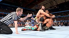 WWE-17年-SD第958期：双打三重威胁赛 新希望VS查德盖博&本杰明VS卢瑟夫&英格里斯-单场