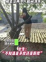 四川泸州：女生爬树上房顶摘水果，刚走没两步人瞬间消失