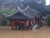 持续强降雨突袭黔东南 凯里下司古镇大面积被淹