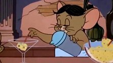 猫和老鼠：杰瑞鼠开始了夜生活，旋转跳跃我闭着眼，看着真嗨！