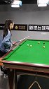 台球二级课程，低杆走位训练，中袋一库走位