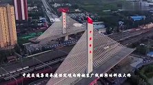 中国造桥技术又火了，8万吨大桥原地大旋转，造桥现场堪比拍大片