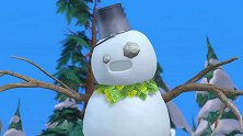 熊出没：熊二掉进雪堆里，被吉吉当雪怪，吓得吉吉赶紧逃
