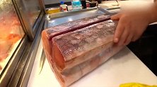 高级餐厅切生鱼片，这肉看到都想吃了，简直食欲大开！