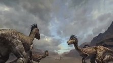 恐龙王：恐爪龙放倒腕龙，发现受伤的霸王龙妈妈，都扑过来！