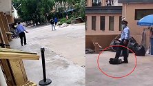 广东白云学院保安踩踏学生外卖 校方回应来了！