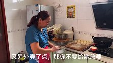 农村婆婆刚蒸肉包子，静静连吃3个，小黑：不会做太会吃