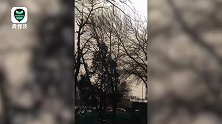 北京大风来袭，扬沙也上线 市民：手在脸上摸一下都是灰