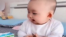 9个月大的萌宝宝，竟然还会“口技”，简直萌爆了！