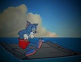 猫和老鼠：汤姆孤身流浪海上，饿的心发慌，竟然连鞋子都不放过！