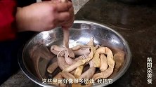 苗大姐炖肠子来吃，这做法第一次见，应该很难吃