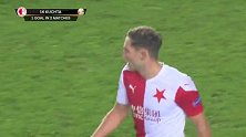 第16分钟布拉格斯拉维亚球员库赫塔进球 布拉格斯拉维亚1-0尼斯