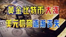 比特币和黄金强劲上涨，美元指数持续走低，美元信誉在逐渐丧失