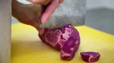 斗门容闳下午茶之粗粮细作篇--香糯紫薯糕