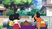 哆啦A梦：大雄偷偷把巨型独角仙带回家，还没吹完就被抓走了！