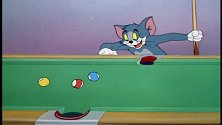 猫和老鼠：汤姆打台球真赖皮，不进球居然用手去帮忙！