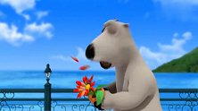 倒霉熊：倒霉熊捡到一朵小花,费尽心机保护小花