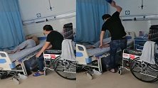 儿子用拖鞋暴打住院父亲 医院：让翻身父亲不翻 可能烦了