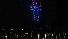 查分之夜，无人机表演：愿每个人前途似锦