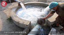 村民在土坑中发现“黑色”生物，吸引众人围观，捞上来很危险！