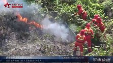 贵州安顺突发森林大火 武警官兵奋战8小时扑灭