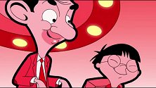 憨豆先生卡通版：憨豆和小朋友上了模拟飞机！