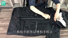 冬天厚衣服这样叠，整齐漂亮省空间，再多厚衣服也能装进衣柜里