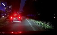 视频车 你真敢拐啊！白车 你真不刹车啊！