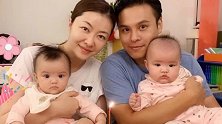 熊黛林老公郭可颂罕见晒双胞胎女儿，父女同框画面温馨
