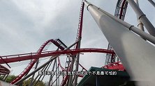 欢乐谷竟然没有人？外国小姐姐在挑战坐所有过山车