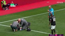 下半场补时第4分钟曼联球员阿什利·扬黄牌