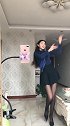 身材高挑的黑丝姑娘，这是跳的什么舞曲如此带感，动作一气呵成
