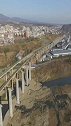建设中的蒙华铁路，老灌河特大桥