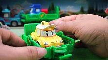 变形警车珀利和邮差车波斯提、吊车斯普齐、小的士凯普的儿童玩具