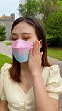 显瘦好看又立体的口罩，带上真的超级美，四层防护，日常使用足够了 立体口罩