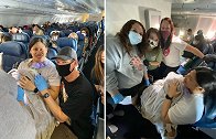 美国：一女子不知道自己怀孕，在飞机上早产生下孩子