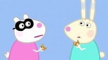 小猪佩奇：苏西拿饼干回来，羊妈妈给他们送来果汁，工作暴露了！
