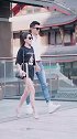 很好奇他们三个是什么关系，街拍穿搭