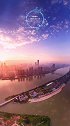 湖南长沙橘子洲日出漫江碧透，百舸争流