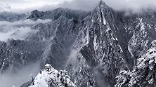 超美！雪后华山银装素裹如巨幅水墨画 游客宛若进入梦幻仙境