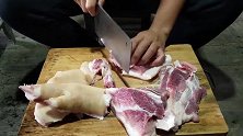 200块买6斤大猪蹄，在农村吃到这种做法，吃完后才发现不简单