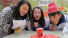 实验课上，老师用洗衣粉还原“火山喷发”效果，快来学啊！