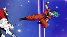 超蓝悟空与第11宇宙高手精彩对决，使出了龟派气功波！