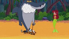 鲨鱼哥与美人鱼：鲨鱼哥用土狼狗当牙刷刷牙，可怜的狗啊
