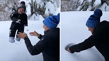 美国：滑雪冠军将1岁大儿子抛进雪堆，遭网友批评