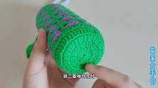 旧毛线别再扔了，教你钩成小爱心花样的水杯套