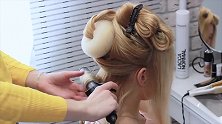 欧美田园风新娘盘发，蓬松空气感的打造，充满梦幻浪漫